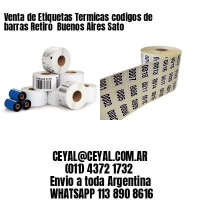 Venta de Etiquetas Termicas codigos de barras Retiro  Buenos Aires Sato