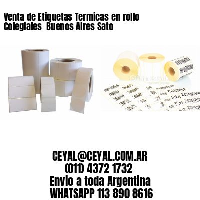 Venta de Etiquetas Termicas en rollo Colegiales  Buenos Aires Sato