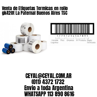 Venta de Etiquetas Termicas en rollo gk420t La Paternal Buenos Aires TSC