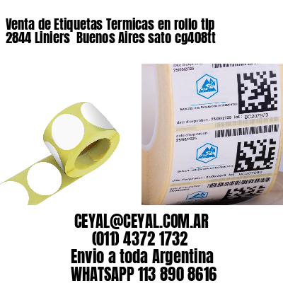 Venta de Etiquetas Termicas en rollo tlp 2844 Liniers  Buenos Aires sato cg408tt