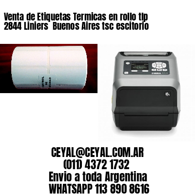 Venta de Etiquetas Termicas en rollo tlp 2844 Liniers  Buenos Aires tsc escitorio