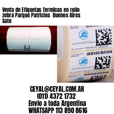 Venta de Etiquetas Termicas en rollo zebra Parque Patricios  Buenos Aires Sato