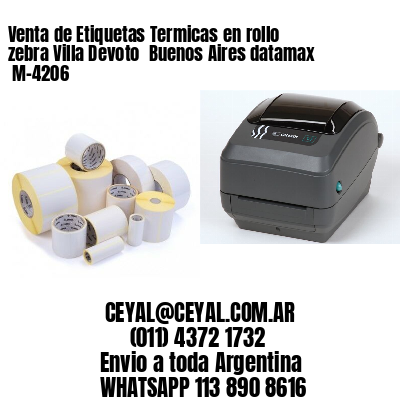 Venta de Etiquetas Termicas en rollo zebra Villa Devoto  Buenos Aires datamax  M-4206