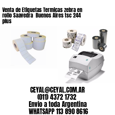 Venta de Etiquetas Termicas zebra en rollo Saavedra  Buenos Aires tsc 244 plus