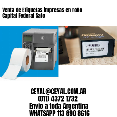 Venta de Etiquetas impresas en rollo Capital Federal Sato