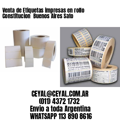 Venta de Etiquetas impresas en rollo Constitucion  Buenos Aires Sato