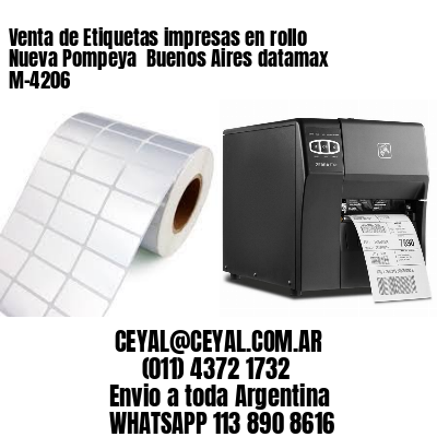 Venta de Etiquetas impresas en rollo Nueva Pompeya  Buenos Aires datamax  M-4206