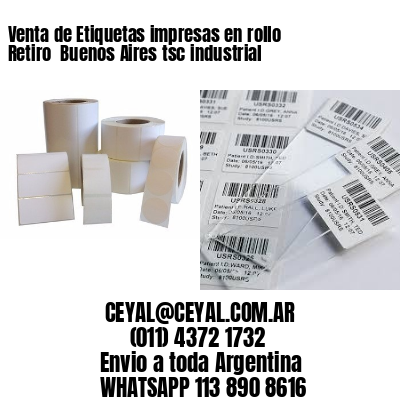 Venta de Etiquetas impresas en rollo Retiro  Buenos Aires tsc industrial