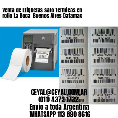 Venta de Etiquetas sato Termicas en rollo La Boca  Buenos Aires Datamax