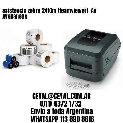 asistencia zebra 2410m (teamviewer)  Av Avellaneda
