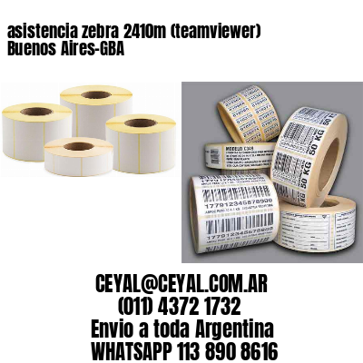 asistencia zebra 2410m (teamviewer)  Buenos Aires-GBA