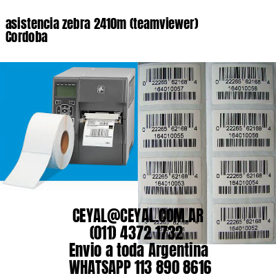 asistencia zebra 2410m (teamviewer)  Cordoba