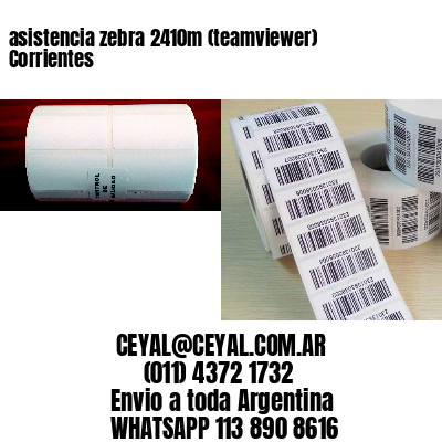 asistencia zebra 2410m (teamviewer)  Corrientes