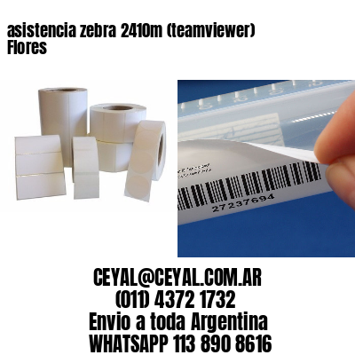 asistencia zebra 2410m (teamviewer)  Flores