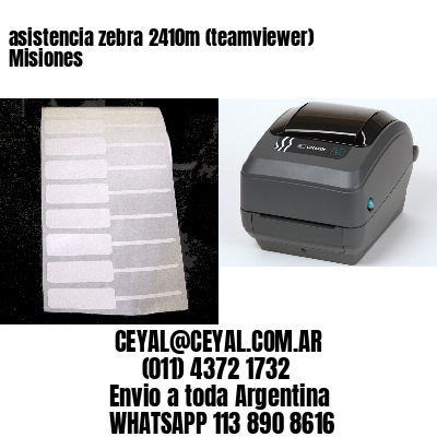 asistencia zebra 2410m (teamviewer)  Misiones