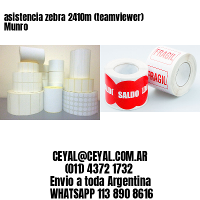 asistencia zebra 2410m (teamviewer)  Munro