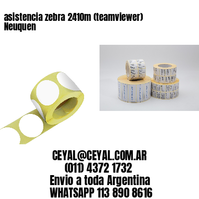asistencia zebra 2410m (teamviewer)  Neuquen