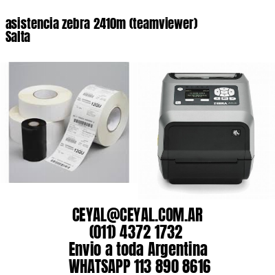 asistencia zebra 2410m (teamviewer)  Salta