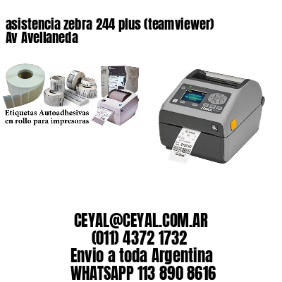 asistencia zebra 244 plus (teamviewer)  Av Avellaneda