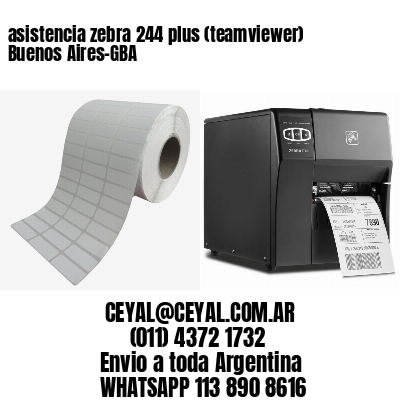 asistencia zebra 244 plus (teamviewer)  Buenos Aires-GBA