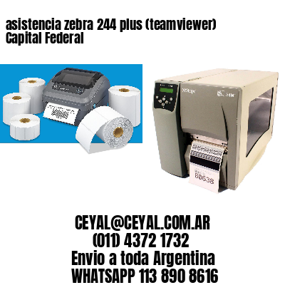 asistencia zebra 244 plus (teamviewer)  Capital Federal