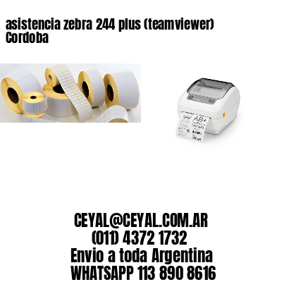 asistencia zebra 244 plus (teamviewer)  Cordoba