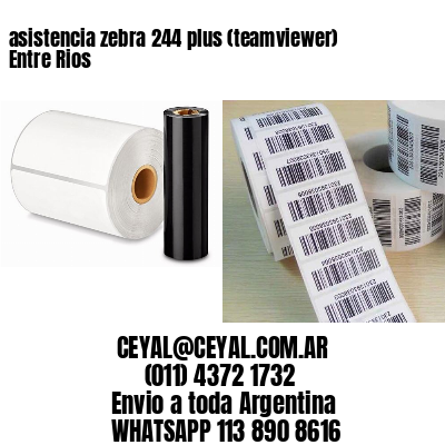 asistencia zebra 244 plus (teamviewer)  Entre Rios
