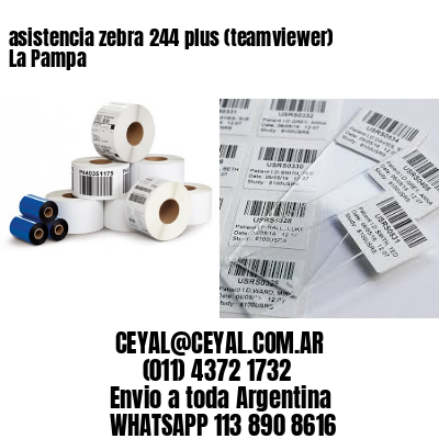 asistencia zebra 244 plus (teamviewer)  La Pampa