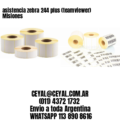 asistencia zebra 244 plus (teamviewer)  Misiones
