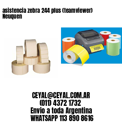 asistencia zebra 244 plus (teamviewer)  Neuquen