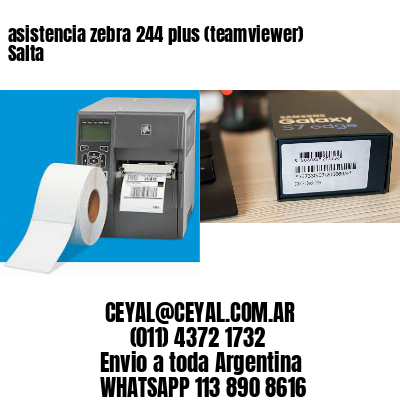 asistencia zebra 244 plus (teamviewer)  Salta