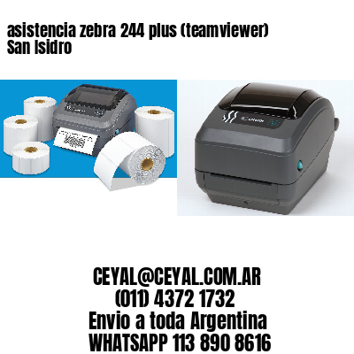 asistencia zebra 244 plus (teamviewer)  San Isidro