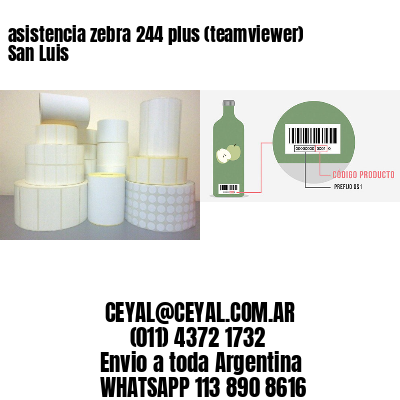 asistencia zebra 244 plus (teamviewer)  San Luis