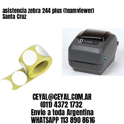 asistencia zebra 244 plus (teamviewer)  Santa Cruz