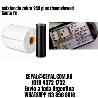 asistencia zebra 244 plus (teamviewer)  Santa Fe