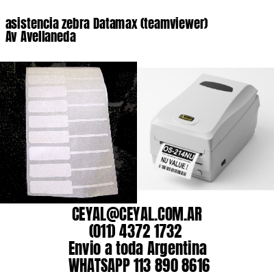 asistencia zebra Datamax (teamviewer)  Av Avellaneda