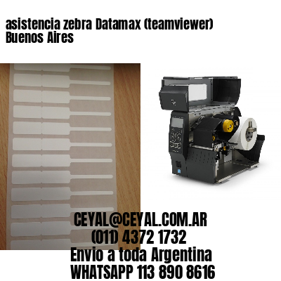 asistencia zebra Datamax (teamviewer)  Buenos Aires