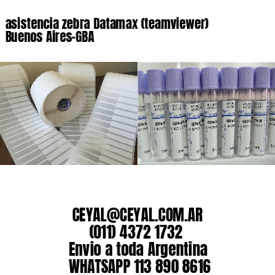 asistencia zebra Datamax (teamviewer)  Buenos Aires-GBA
