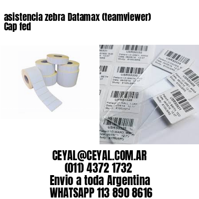 asistencia zebra Datamax (teamviewer)  Cap fed