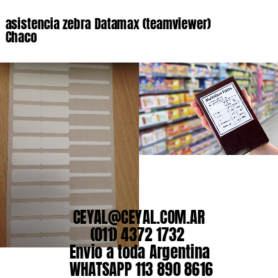 asistencia zebra Datamax (teamviewer)  Chaco