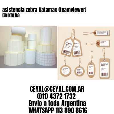 asistencia zebra Datamax (teamviewer)  Cordoba