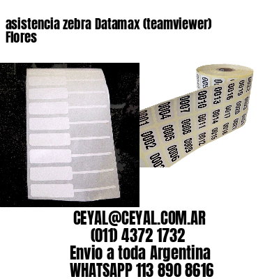 asistencia zebra Datamax (teamviewer)  Flores