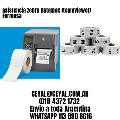 asistencia zebra Datamax (teamviewer)  Formosa