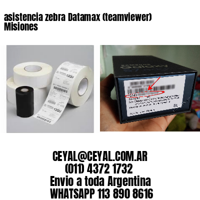 asistencia zebra Datamax (teamviewer)  Misiones