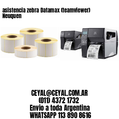 asistencia zebra Datamax (teamviewer)  Neuquen