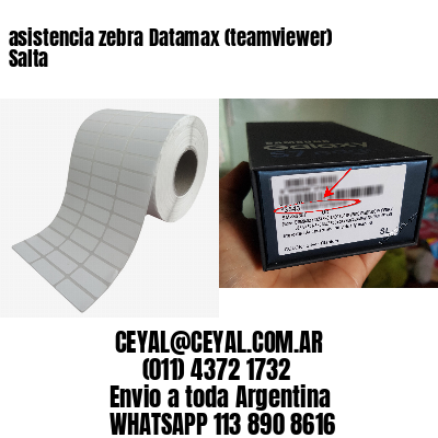 asistencia zebra Datamax (teamviewer)  Salta