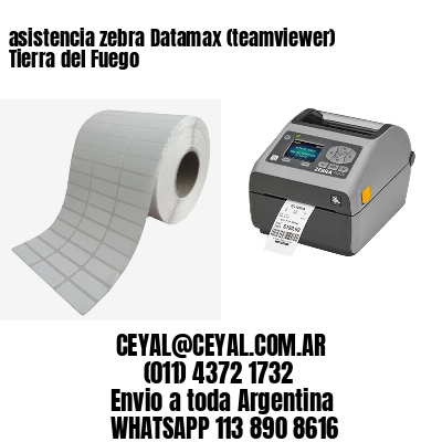 asistencia zebra Datamax (teamviewer)  Tierra del Fuego