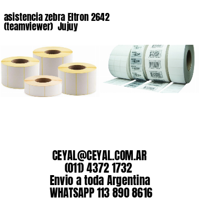 asistencia zebra Eltron 2642 (teamviewer)  Jujuy