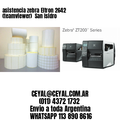 asistencia zebra Eltron 2642 (teamviewer)  San Isidro