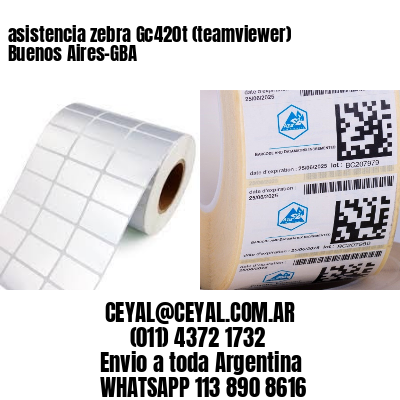 asistencia zebra Gc420t (teamviewer)  Buenos Aires-GBA